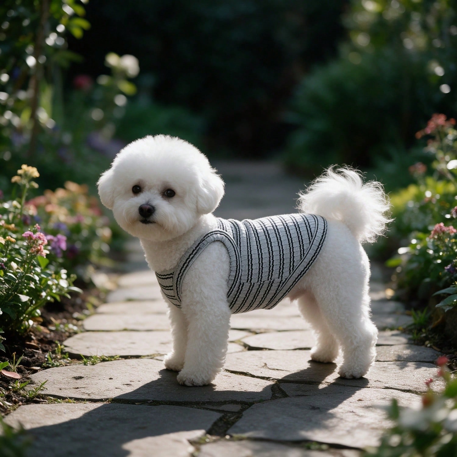 1PC Striped Ribbed Dog Tank To - Tank Top Ribbed 评论和价格