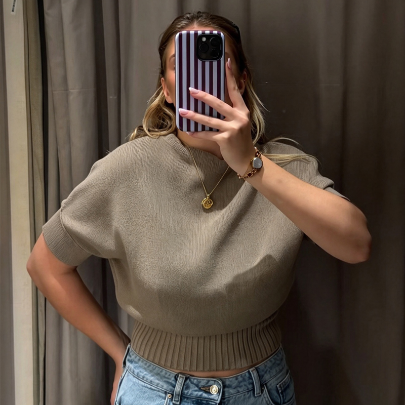 Women's Cropped Ribbed Knitted - Tank Top Ribbed 评论和价格