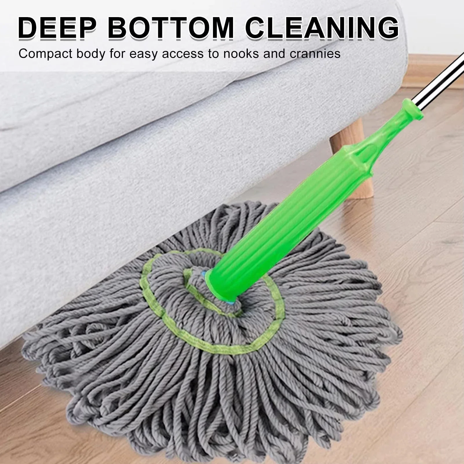 New Bamboo Fiber Sleeve Mop 2  - Bamboo Fiber Trunk 评论和价格